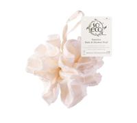So Eco Bamboo Bath & Shower Pouf, White, One Size