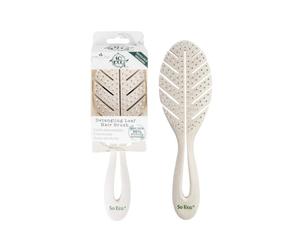 So Eco Biodegradable Detangling Leaf Brush - Ergonomic PLA Handle for Smooth Detangling, Ideal for Wet & Dry Hair, Vegan & Cruelty-Free