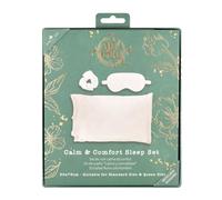 So Eco Calm & Comfort Sleep Set - Satin Pillowcase, Sleep Mask & Scrunchie, Luxury Sleep & Self-Care Gift Set, Made with 44% Recycled Materials, Vegan Friendly