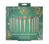 So Eco Flawless 12-Piece Brush Set - Eco-Friendly Birchwood Makeup Brushes for Face, Eyes & Brows, Vegan & Cruelty-Free