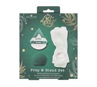 So Eco Prep & Blend Set - Vegan & Cruelty Free, Makeup Sponge, Powder Puffs & Headband for Flawless Foundation, Concealer & Powder Application