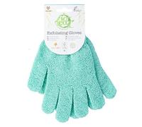 So Eco White Exfoliating Gloves - Textured Mitts for Smoother Skin, Reducing Acne & Ingrown Hairs, Made from Recycled Polyester Blend, Vegan & Cruelty-Free