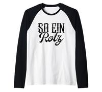 So EIN Rotz Funny German Saying Distressed Vintage Raglan Baseball Tee