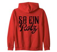 So Ein Rotz Funny German Saying Distressed Vintage Zip Hoodie