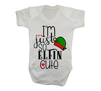 So Elfin Cute Baby Vest Xmas Christmas Babies First Christmas Baby Christmas Gifts elf 1st Xmas Newborn Keepsake (12-18)