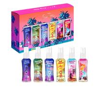 So…? Escapes Grande Womens Gift Set with Ibiza Dreams, Bali Breeze, Mykonos Nights, Santorini, Seychelle Sands, Hawaiian Honey, Body Mist Fragrance Spray Set (6 x 50ml.)§