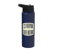 So Everyone Solve Nothing Problem Solving Dark Humor Stainless Steel Insulated Water Bottle