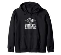 So Exhausting to Be a Princess Glamour and Yawning Zip Hoodie