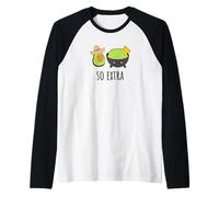 So Extra Funny I Know Guac Avocado is Extra Taco Lovers Fav Raglan Baseball Tee
