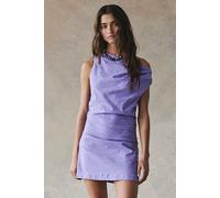 So Far Summer Stretch Linen Mini Dress by free-est at Free People in Spring Tulip, Size: Small - female