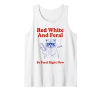 So Feral Right Now Sunglasses Raccoon Hot Dog Tank Top