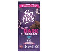 So Free Plamil 72 Percent Cocoa Pure Dark Chocolate, 80 g, Pack of 4