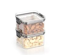 So Fresh Food Storage Containers Airtight | BPA-Free | Stackable Kitchen & Pantry Organizer Canisters for Flour, Sugar, Cereal, Snacks, Pasta, Dry Food, Leak-Proof Plastic (460 ml)