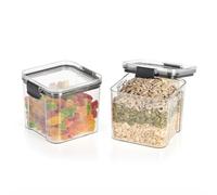 So Fresh Food Storage Containers Airtight | BPA-Free | Stackable Kitchen & Pantry Organizer Canisters for Flour, Sugar, Cereal, Snacks, Pasta, Dry Food, Leak-Proof Plastic (700 ml)