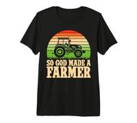 So God Made a Farmer Farm Premium T-Shirt