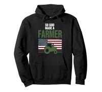 So God Made A Farmer Patriotic American Pullover Hoodie