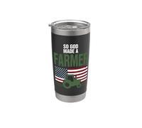 So God Made A Farmer Patriotic American Stainless Steel Insulated Tumbler