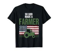 So God Made A Farmer Patriotic American T-Shirt