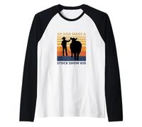 So God Made A Stock Show Kid - Boy Showing Cattle Raglan Baseball Tee