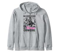 So God made a Texan cowgirl, funny Texan cowgirl Zip Hoodie