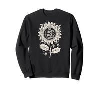 So Happy Im 25 Twice Christmas Sunflower Funny 50th Birthday Sweatshirt