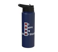 So Happy I'm Thirty 68th Birthday Gag Stainless Steel Insulated Water Bottle