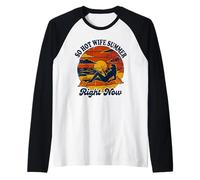 So Hot Wife Summer Right Now Raglan Baseball Tee