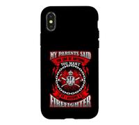 SO I BECAME A FIREFIGHTER Awesome Firefighting Firefighters Case for iPhone X/XS