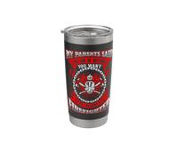 SO I Became A Firefighter Awesome Firefighting Firefighters Stainless Steel Insulated Tumbler