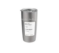 So I Don't Lose My Voice Mint Majesty Tea Order Tea Label Stainless Steel Insulated Tumbler