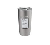 So I Don't Lose My Voice Mint Majesty Tea Order Tea Label Stainless Steel Insulated Tumbler