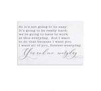 So It's Not Going To Be Easy Home Decor Bedroom Wall Art Print Unframe-style 24x36inch(60x90cm)