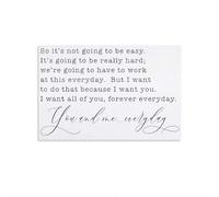 So It's Not Going To Be Easy Home Decor Sign Poster. Bedroom Wall Art Print, Minimalist Print Unframe-style 08x12inch(20x30cm)