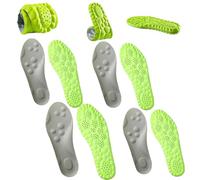 So-Lara Insoles for Men Women - 4D Cloud Technology Arch Support Orthopedic Pickleball Insoles, Shock-Absorbing Footbed for Foot Pain Relief, Sports & Daily Use (4 Pairs, 5 UK)