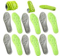 So-Lara Insoles for Men Women - 4D Cloud Technology Arch Support Orthopedic Pickleball Insoles, Shock-Absorbing Footbed for Foot Pain Relief, Sports & Daily Use (6 Pairs, 8 UK)