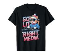 So Lit Right Meow Rave Shirt Funny Cat Rave T-Shirt