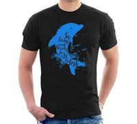 So Long and Thanks for All The Fish Hitchhikers Guide to The Galaxy Men's T-Shirt Black XLBlackXL