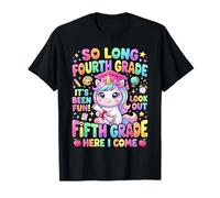 So Long Fourth Grade Unicorn Fifth Grade Here I Come Kids T-Shirt