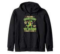 So Long Kindergarten Look Out 1st Grade Here I Come Dinosaur Zip Hoodie