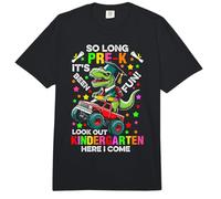 So Long pre k its Been Fun Dinosaur T-Rex Monster Truck Prek Comfort Colors Adult Heavyweight T-Shirt