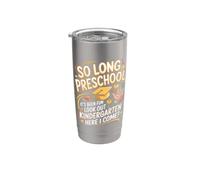 So Long Preschool Hello Kindergarten Back to School Stainless Steel Insulated Tumbler