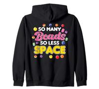 So Many Beads So Less Space Beads Design Zip Hoodie