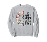 So Many Books Little Time, Retro Bookish Book Lover Sweatshirt