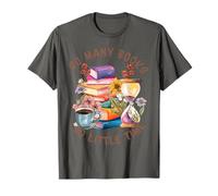 So Many Books Little Time Shirt Books Reading Graphic T-Shirt