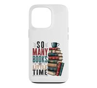 So Many Books Reading Lover Literary Design Case for iPhone 13 Pro