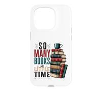 So Many Books Reading Lover Literary Design Case for iPhone 15 Pro