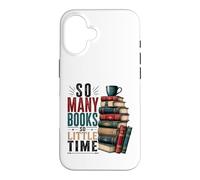 So Many Books Reading Lover Literary Design Case for iPhone 16