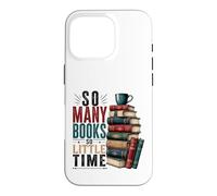 So Many Books Reading Lover Literary Design Case for iPhone 16 Pro