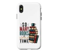 So Many Books Reading Lover Literary Design Case for iPhone X/XS