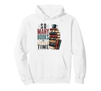 So Many Books Reading Lover Literary Design Pullover Hoodie